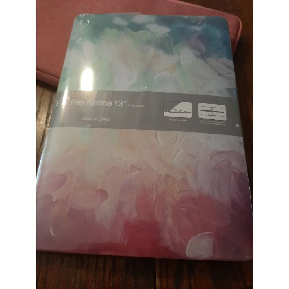 New Wocadi 5-in-1 Pink Multi-Color MacBook Pro Retina 13 Sleeve Protection Kit